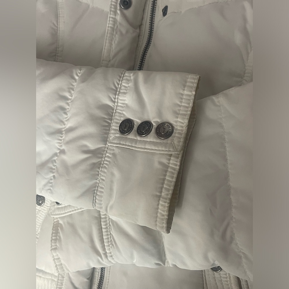 Jennifer body cream white  Puffer Jacket hollister vintage rare gap hoodie - Picture 9 of 15